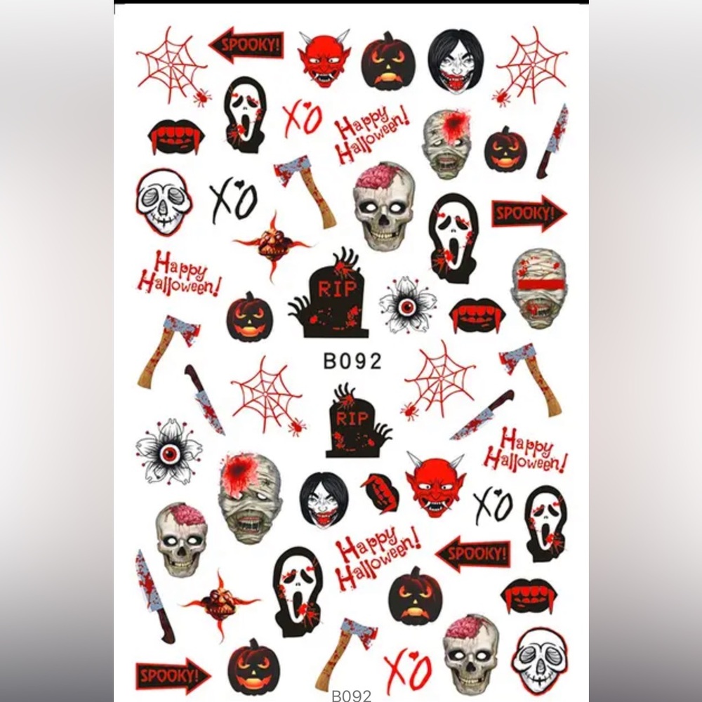 $1 HALLOWEEN NAIL STICKER SHEET. NEW. $1 WITH ANY $10 ORDER OR MORE - Picture 6 of 16